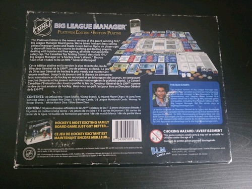 NHL Big League Manager Platinum Edition Board Game - photo 2