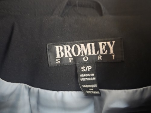Bromley Sport Women's Black Double Breasted Trench Coat Small - photo 3