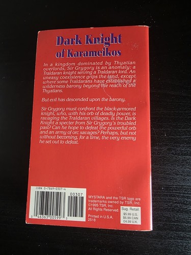 Dark Knight of Karameikos Timothy Brown 1995 Mystara Novel - photo 2