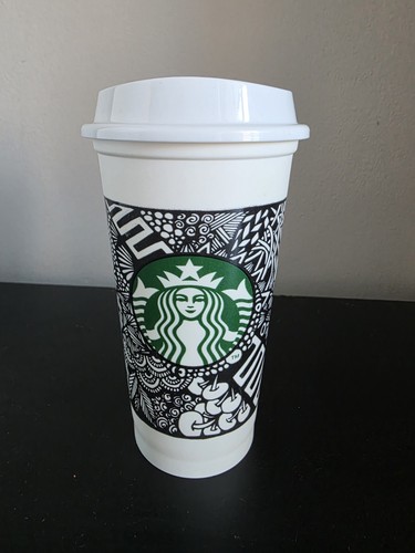 Starbucks White Cup Contest 2014 Artist Brita Zenspire Design