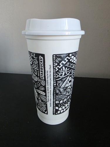 Starbucks White Cup Contest 2014 Artist Brita Zenspire Design - photo 2