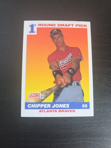 1991 Score Chipper Jones 1st Round Draft Pick Rookie Card