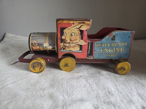 Vintage Pull Toy Peter Bunny Engine No. 721 - photo 2