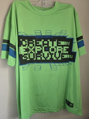 PointZero Minecraft Create Explore Survive Short Sleeved Shirt M