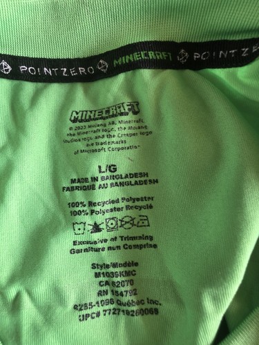 PointZero Minecraft Create Explore Survive Short Sleeved Shirt M - photo 4