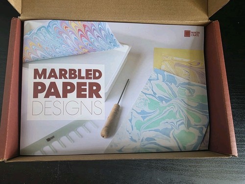 Kiwi Co Maker Crate Marbled Paper Designs Ages 14 & Up NEW - photo 2