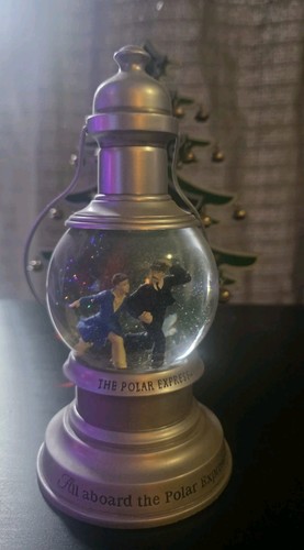 The Polar Express Silver Lantern Water Globe Hallmark