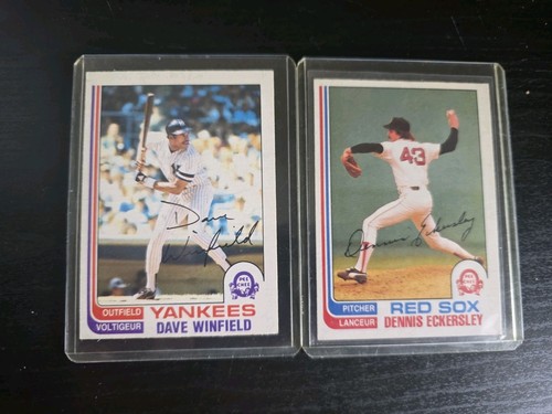 1982 O-Pee-Chee Dave Winfield & Dennis Eckersley Lot