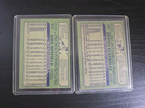 1982 O-Pee-Chee Dave Winfield & Dennis Eckersley Lot - photo 2