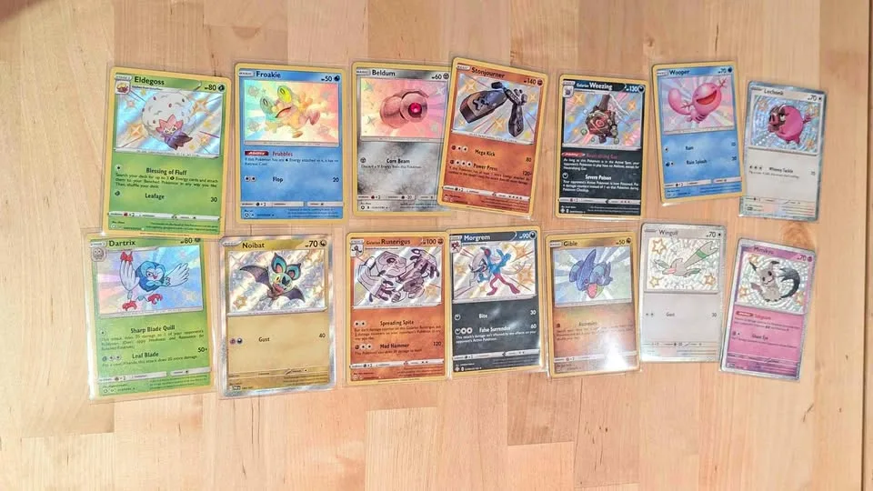 Various shiny pokemon cards thumbnail
