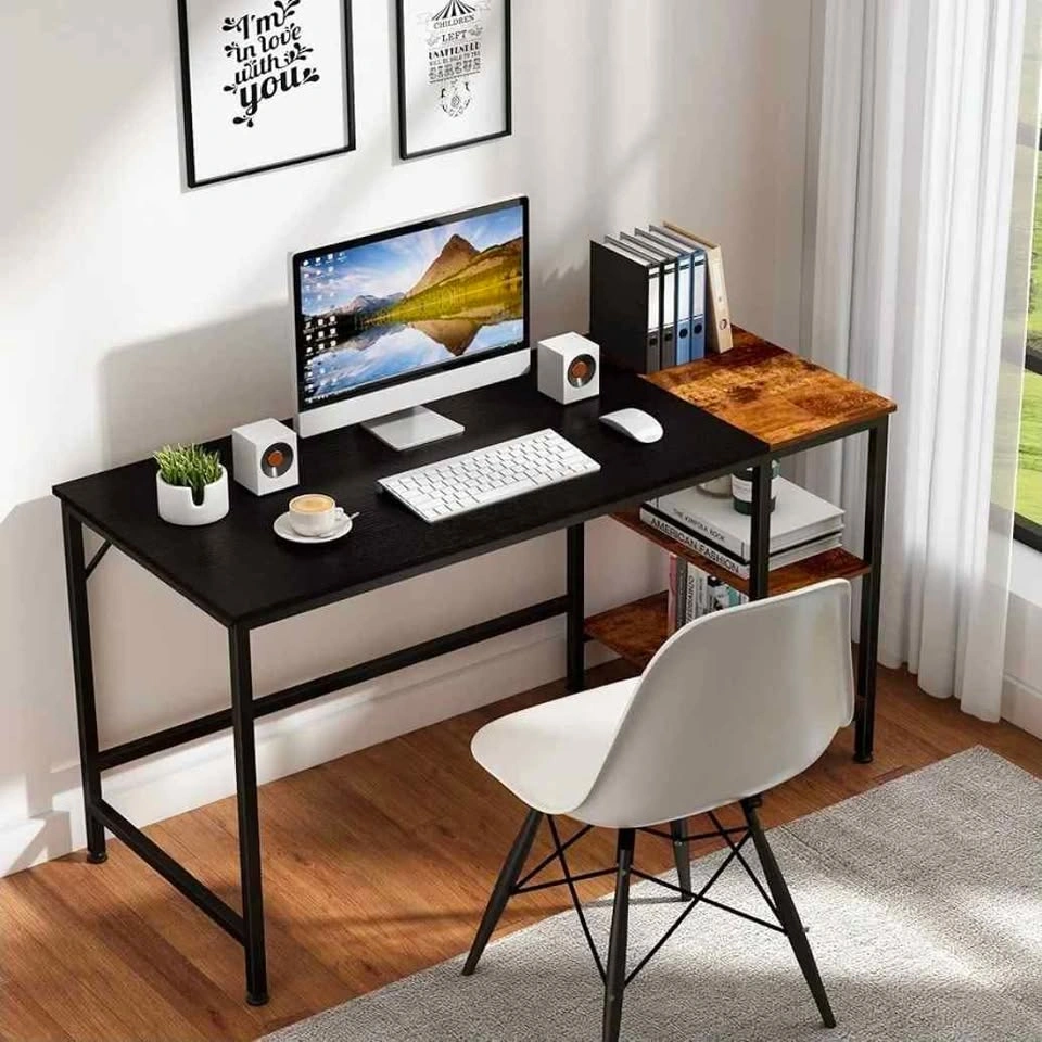 JOISCOPE 55 Inch Computer Office Writing Desk with Shelves - photo 4