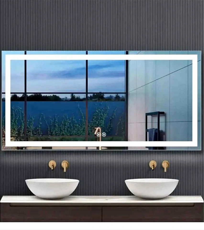 DECORAPORT 80X40 Inch Vanity Mirror with LED Light Anti-Fog