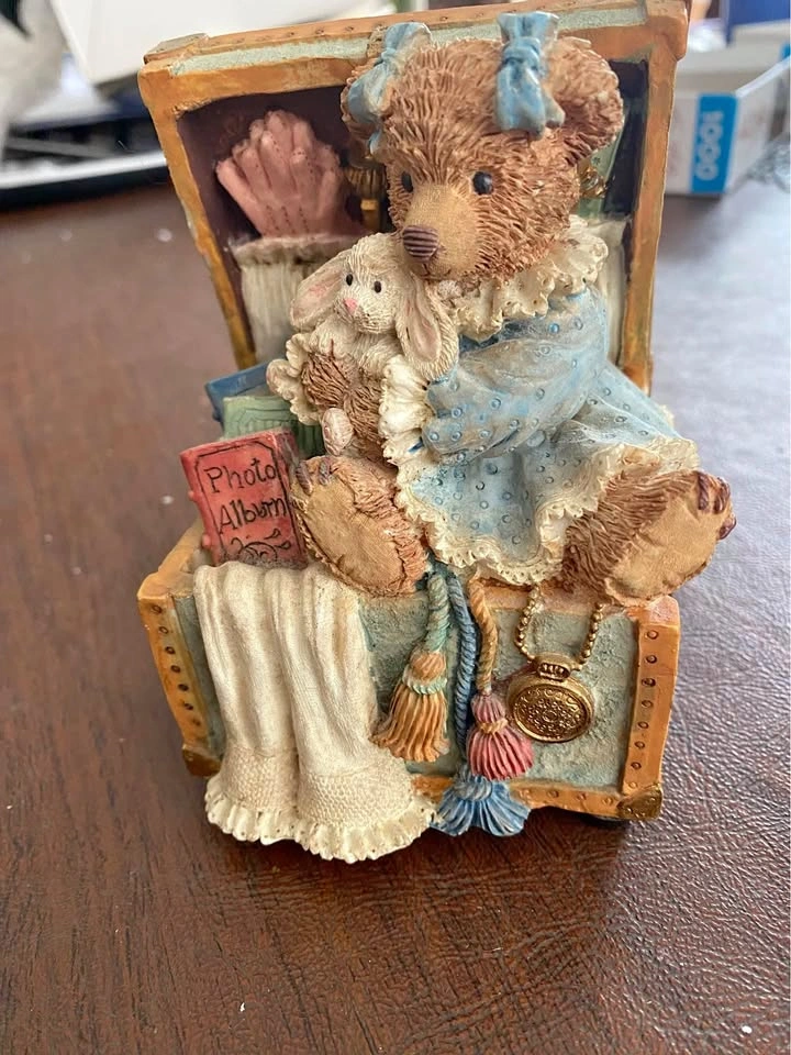 Baby’s Room-Brownstone Teddy Bear Treasure Chest Music Box