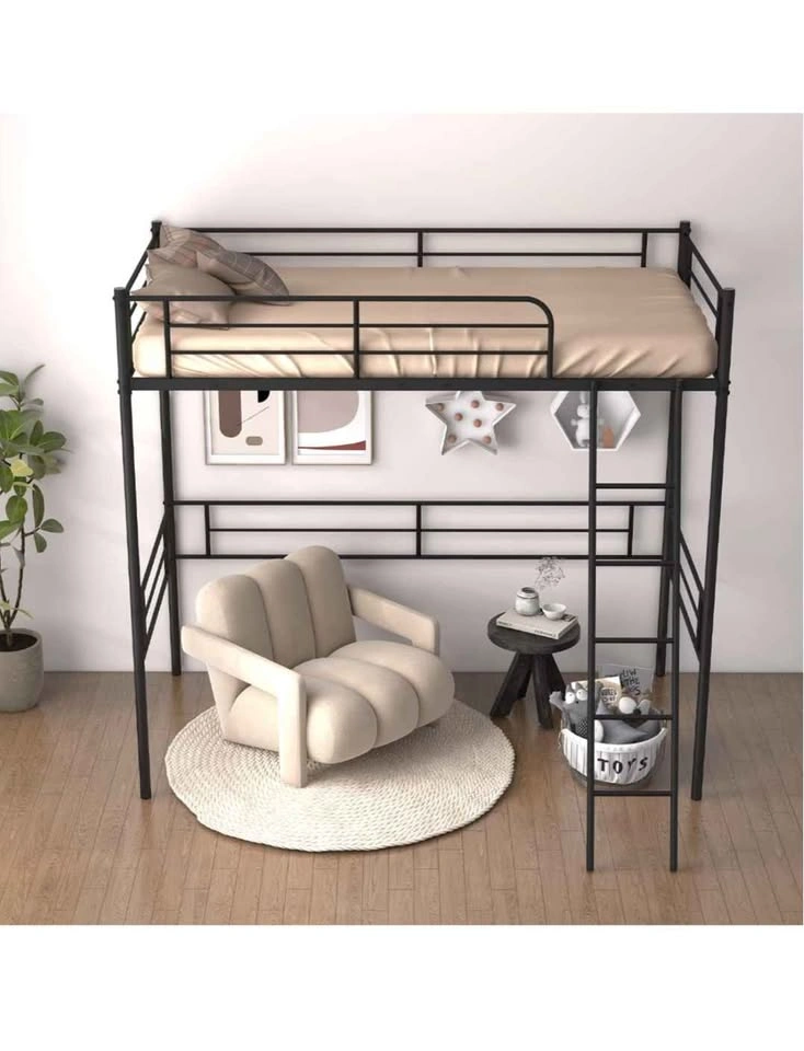 Twin Metal Loft Bed Frame - photo 2