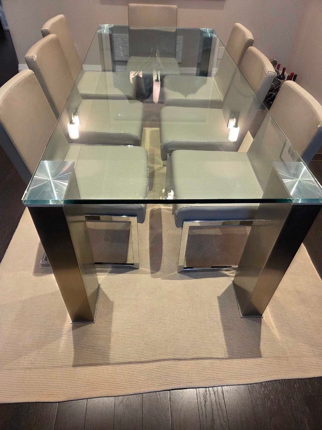 Glass Dining Table (seats 8, 36x83x30) - photo 2