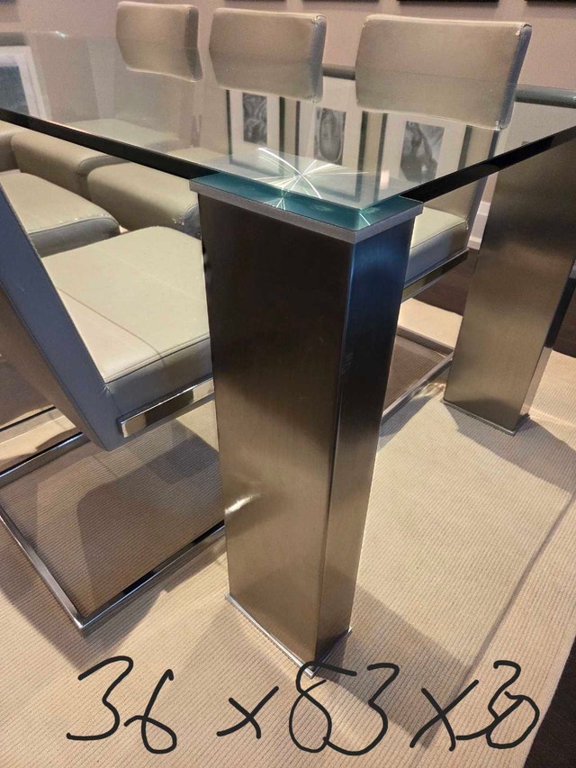 Glass Dining Table (seats 8, 36x83x30) - photo 3