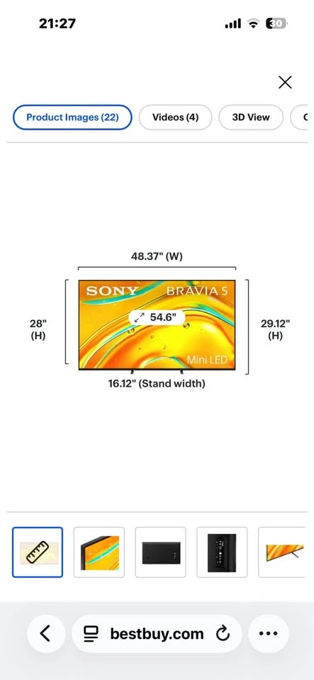 Sony Bravia 5 55" Mini LED TV - photo 4