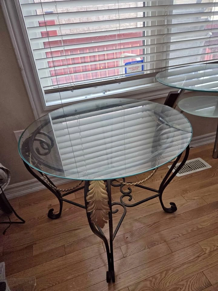 Glass Centre table set of 3