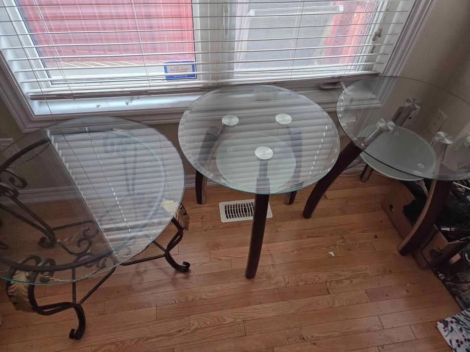 Glass Centre table set of 3 - photo 4