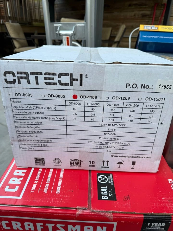 ORTECH Ventilation bathroom Fan OD-1109 - photo 2