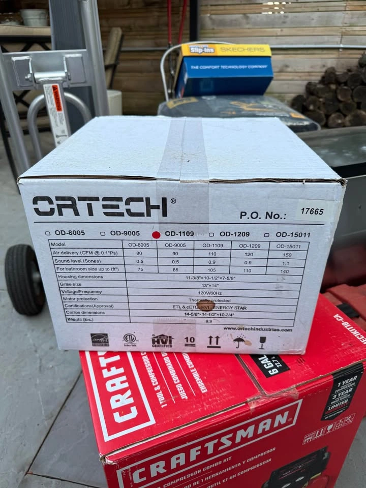 ORTECH Ventilation bathroom Fan OD-1109 - photo 3