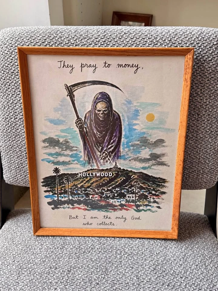 Framed 11x14 Hollywood Grim Reaper Art Print