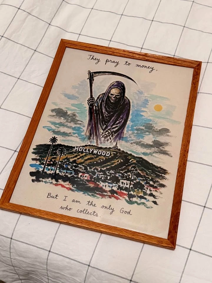 Framed 11x14 Hollywood Grim Reaper Art Print - photo 5