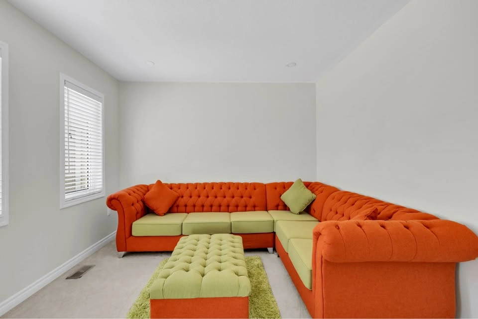 Custom 2-Tone Sofa - Like New Condition - photo 2