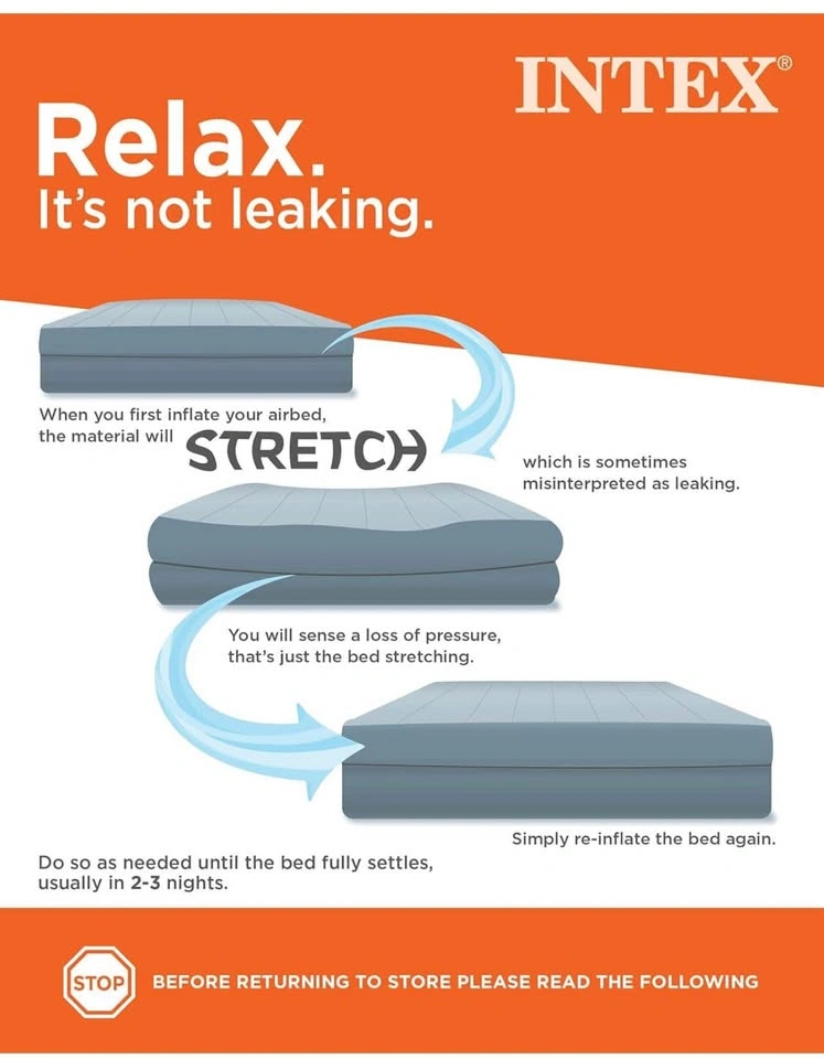 INTEX Dura-Beam Standard Downy Air Mattress - Twin Size - photo 5
