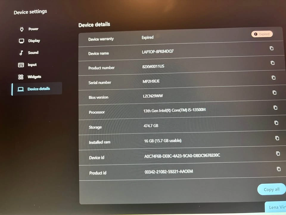 LENOVO LOQ 16IRH8 GAMING LAPTOP - photo 2