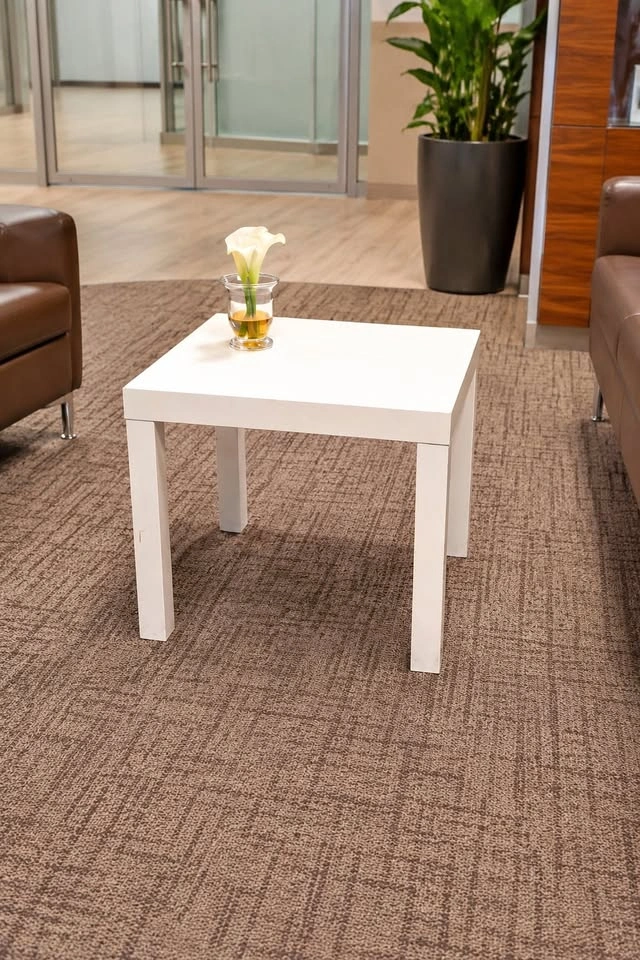 White Square Side Table