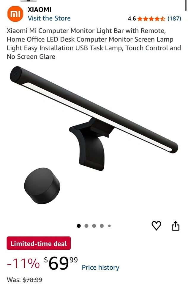 Xiaomi Mi Computer Monitor Light Bar with Wireless Remote