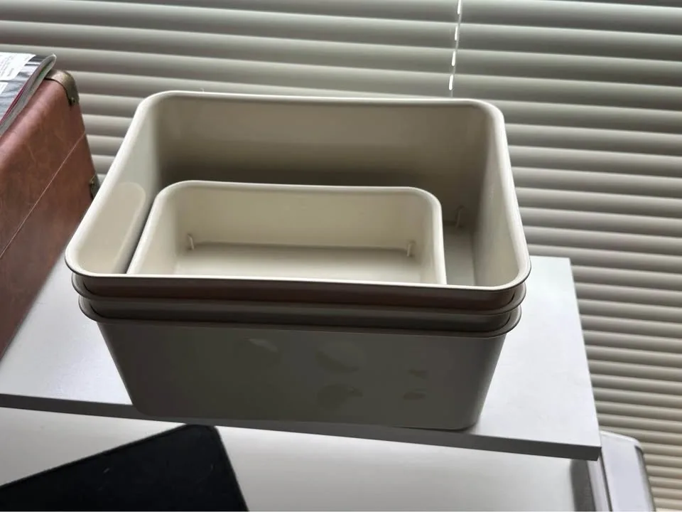 Set of 4 IKEA NOJIG Plastic Storage Organizers / Plastic Bins - photo 2