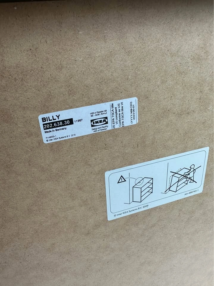 IKEA BILLY Bookcase 3-Tier Shelving Unit - photo 4