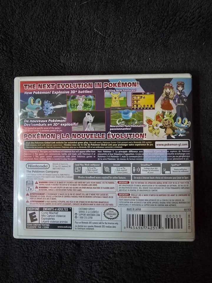 Pokémon Y (Nintendo 3DS, 2013) - photo 2