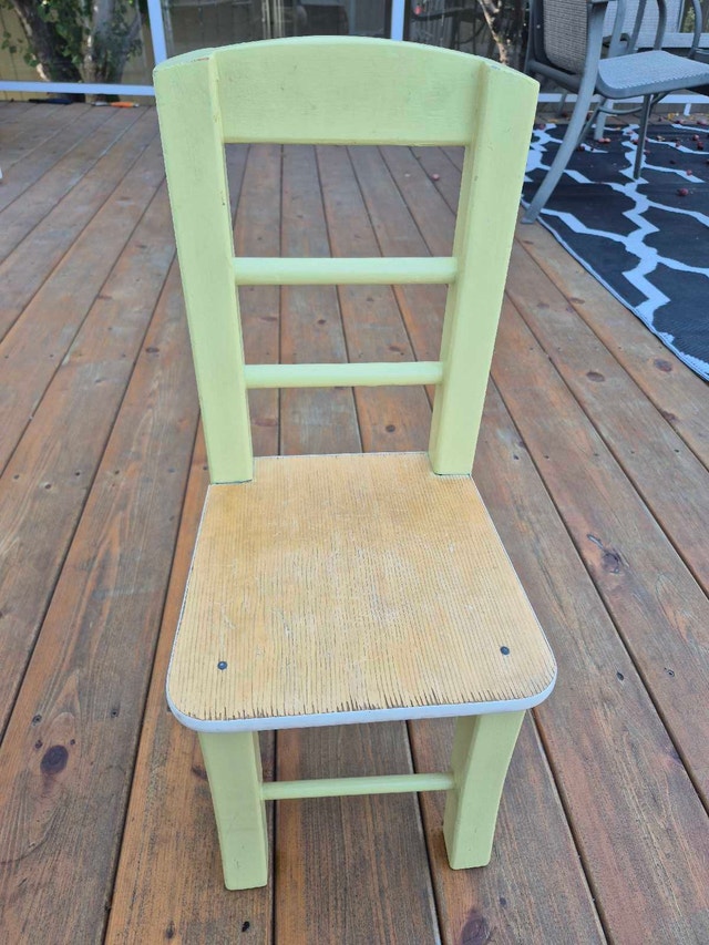 Children's wooden chair