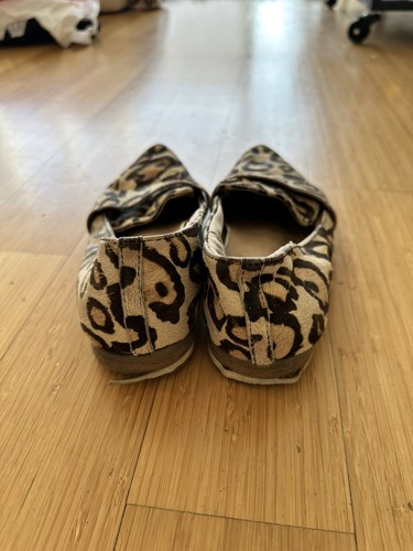 Leopard Print Pointed Toe Women's Loafers Taupe Size 6.5 - photo 2