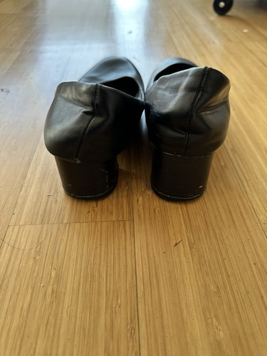Classic Black Block Heel Pumps Women Dress Shoes Size 6.5 - photo 2