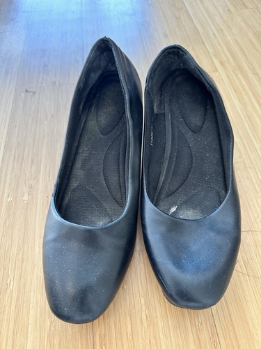 Classic Black Block Heel Pumps Women Dress Shoes Size 6.5 - photo 3