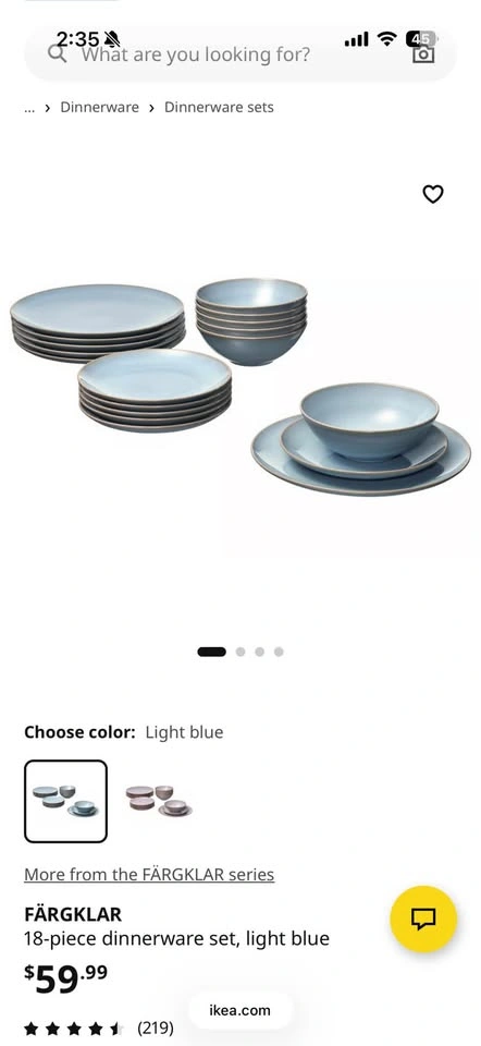 18 Piece IKEA Plates + Bonus Set - photo 3