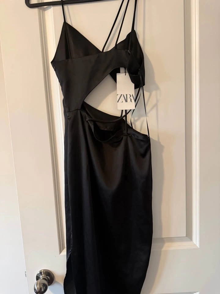 Zara Black Cut Out Dress - photo 2