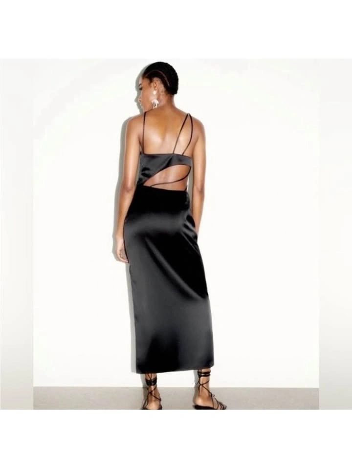 Zara Black Cut Out Dress - photo 4