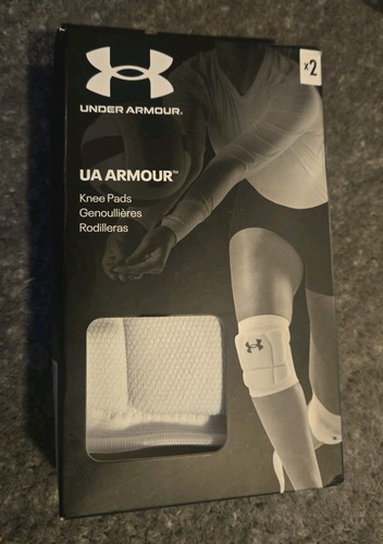 Under Armour UA Armor 3 Knee Pads Sz Small White MSRP
