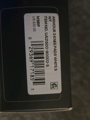Under Armour UA Armor 3 Knee Pads Sz Small White MSRP - photo 3