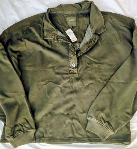 Aerie First Class Sweatshirt Women's XL Green Long Sleeve - photo 3