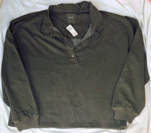 Aerie First Class Sweatshirt Women's XL Green Long Sleeve - photo 5