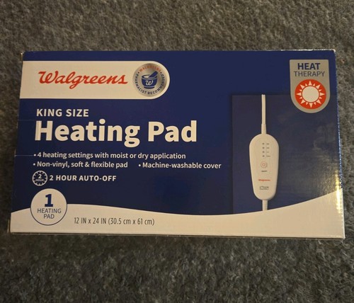 King Size Heating Pad Walgreens 4 Heat Settings 2 Hr Auto Off