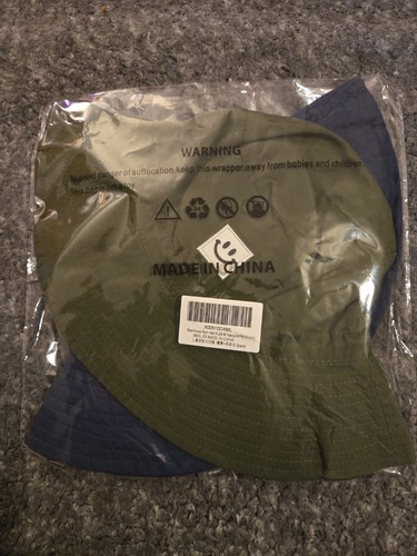 MaxNova Sun Hats 6-24 M Navy/Army Green 2pk New Unopened
