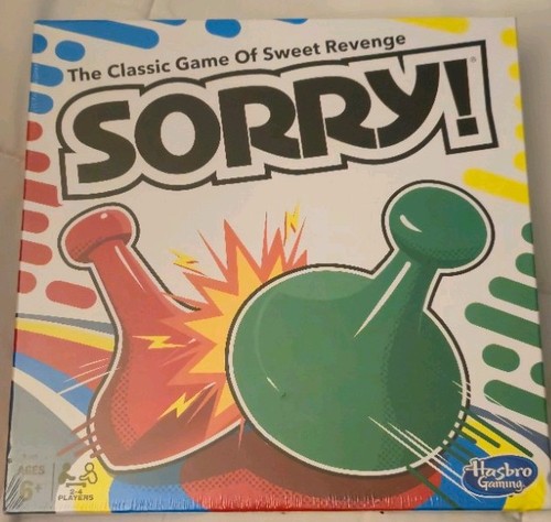 Sorry! - Hasbro - Classic Board Game - Family Fun - New/Sealed