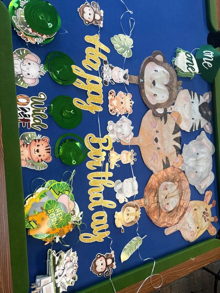 Safari Jungle Wild One 1st Birthday Party Decorations Set - photo 2